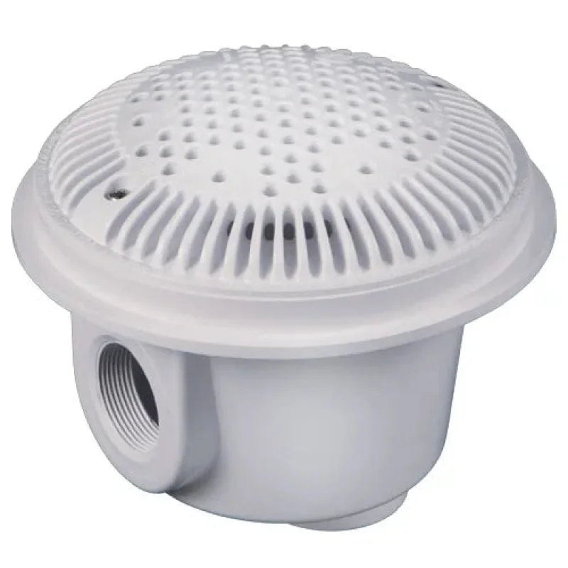 Hayward 8" Round Suction Outlet for Concrete Pools, White, 2 Pack | WG1054AVPAK2
