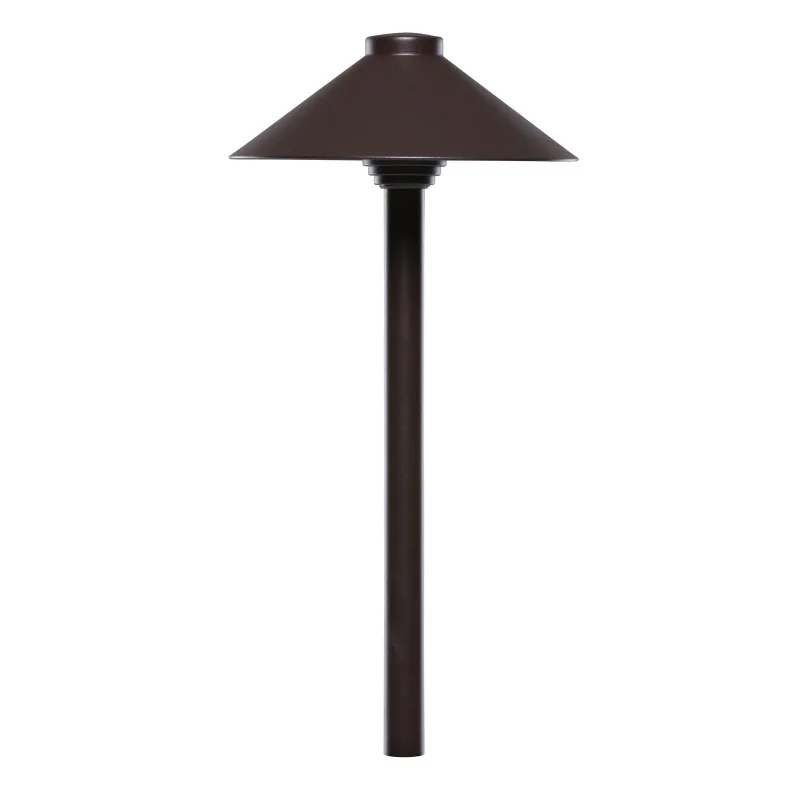 Hayward 9" Hat, Textured Bronze Path Light, 15" Stem || 914030