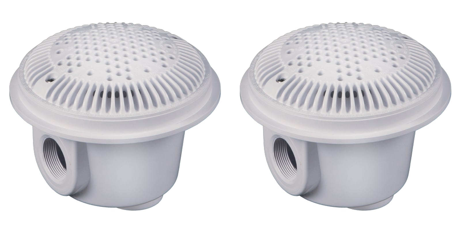 Hayward Main Drain Assembly with Sump and Grate, 2" Threaded (Set of 2)