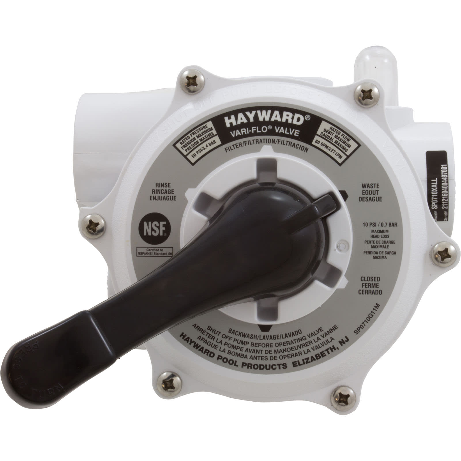Hayward Valve Kit Multi-Port Side Mount 1.5"