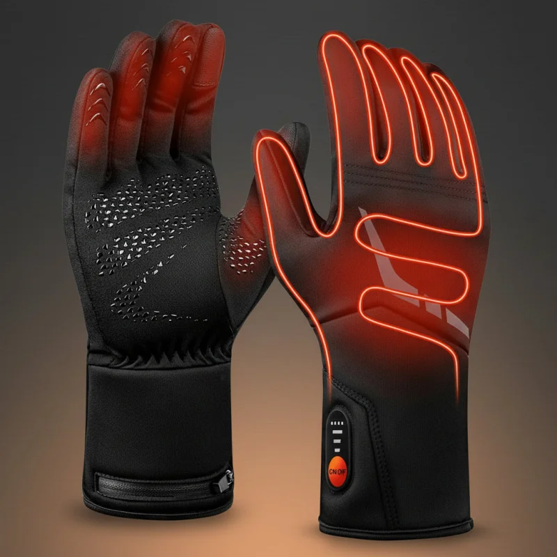 Heated Gloves | Battery Powered Ski Gloves with Touchscreen Capability | Waterproof Design for Ultimate Winter Comfort