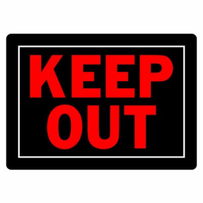 Hillman Fasteners 840139 Keep Out Sign 10x14 Inches