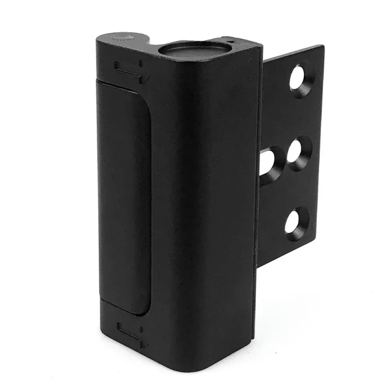 Home Security | Door Lock Latch with Easy Installation | Durable Aluminum Alloy for Enhanced Child Safety Black