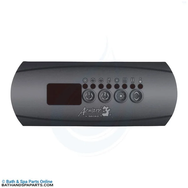Hydro-Quip Gecko IN.K200 4-Button Overlay [P1, P2, Lt, Up/Dwn] (80-0241A)