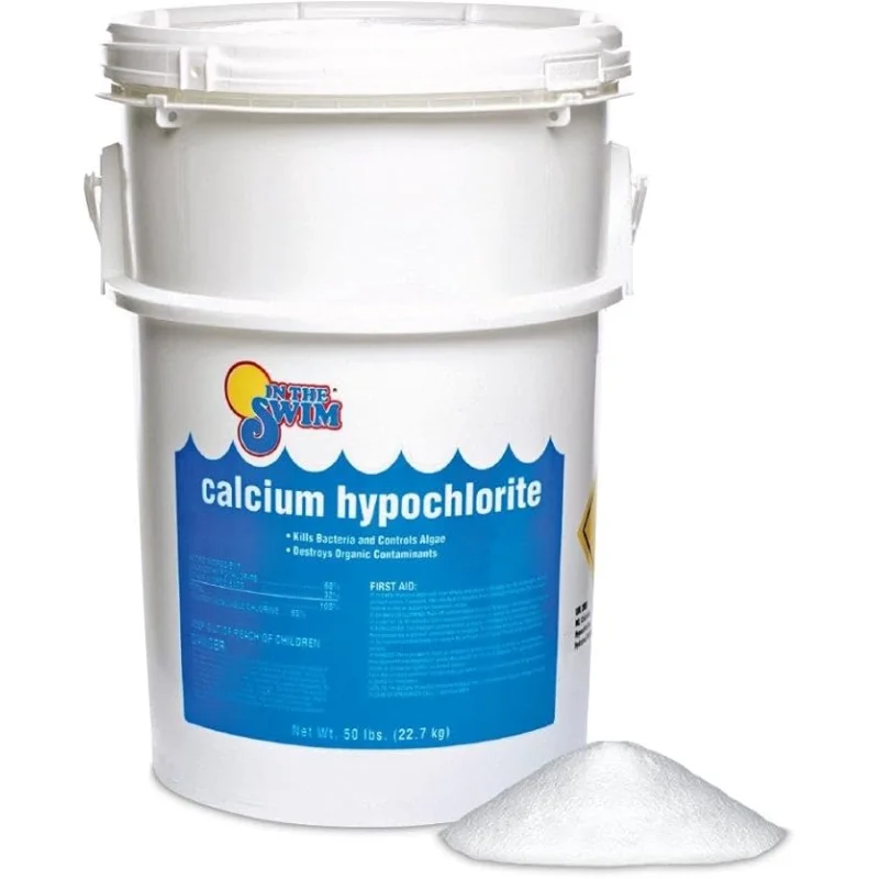 In The Swim Pool Shock68% Cal-Hypo Granular Sanitizer for Crystal Clear WaterDefends Against Bacteria, Algae, and Microorganisms - 50 Pounds