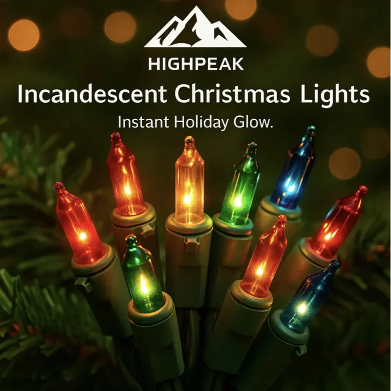 Incandescent Christmas Lights Multicolor