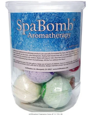 inSPAration Spa Bomb Assorted Fragrance Case of 12 745-SB