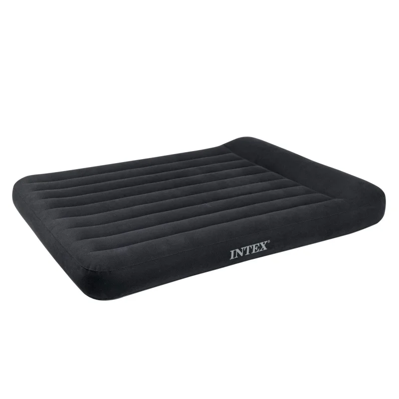 Intex Dura Beam Pillow Rest Classic Airbed with Built-In Pump, Queen (2 Pack)