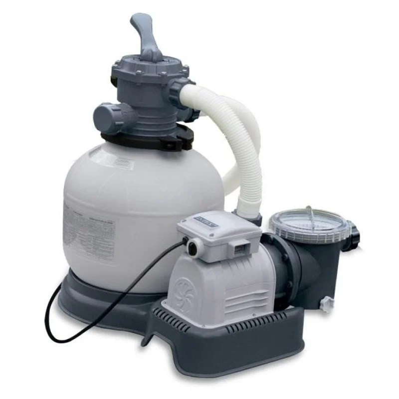 Intex Krystal Clear 2800 GPH Above Ground Pool Sand Filter Pump | 28647EGIntex 1.5 Inch Diameter Water Accessory Pool Pump Replacement Hose 59 Inch Long (2 Pack)