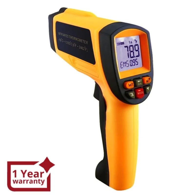 IR-G1350Digital 50:1 IR Laser Thermometer 0.1~1 EM Pyrometer 2462 F