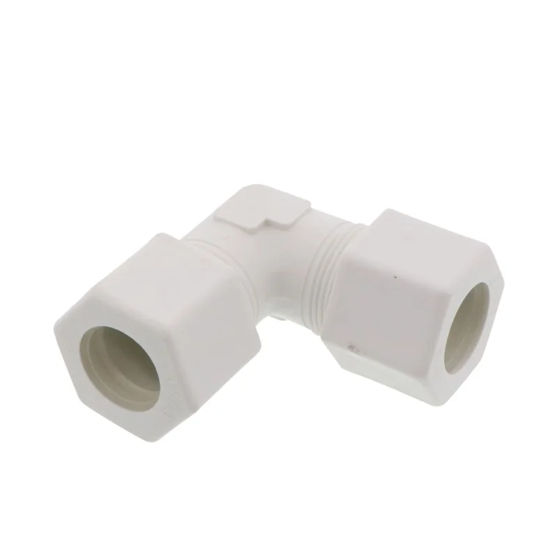 JACO 50-14-P-PG Polypropylene Union Elbow 7/8 OD Tube x 7/8 OD Tube