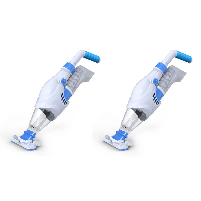 JLeisure Clean Plus Rechargeable Handheld Swimming Pool Vacuum Cleaner (2 Pack)