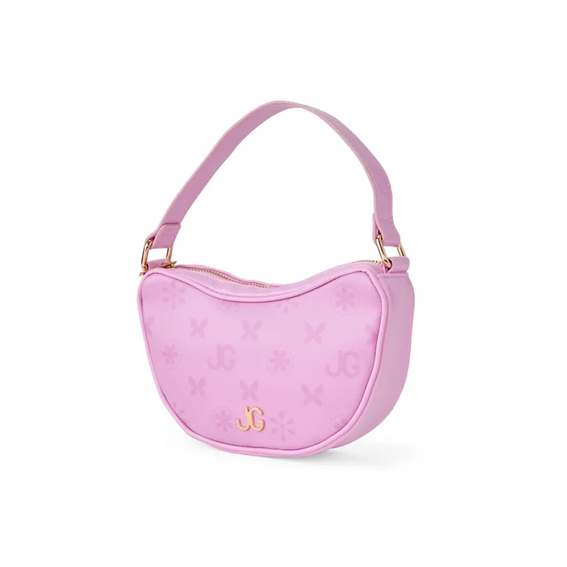Journey Girls Fashionable Quilted Handbag with Monogram Scarf - Pastel Purple