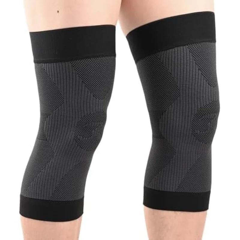 KEKING Orthopedic Brace for Tendinitis, Arthritis, ACL, MCL, Injury Recovery, Meniscus Tear, Knee Pain, Aching Knees, Patellar Tendonitis and Arthritis, Knee Compression Sleeves 2 Pack, Black S
