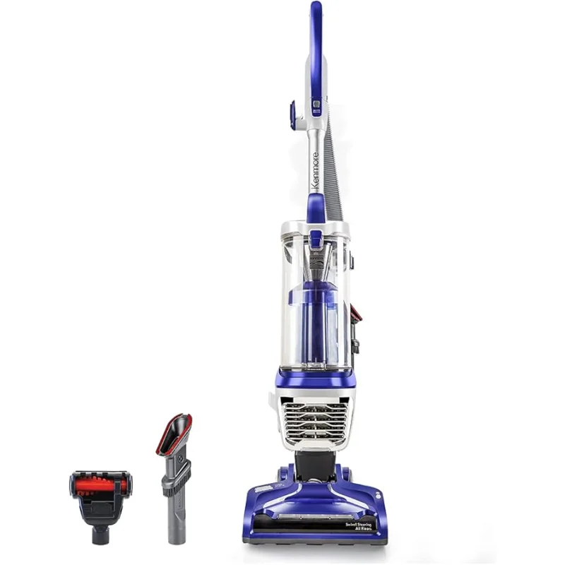 Kenmore DU5080 Bagless Upright Vacuum Lift Cleaner 2-Motor Power Suction with HEPA Filter, 3-in-1 Combination Tool, Pet Handi-Mate for Carpet, Hard Floor, Navy, 2 Liters