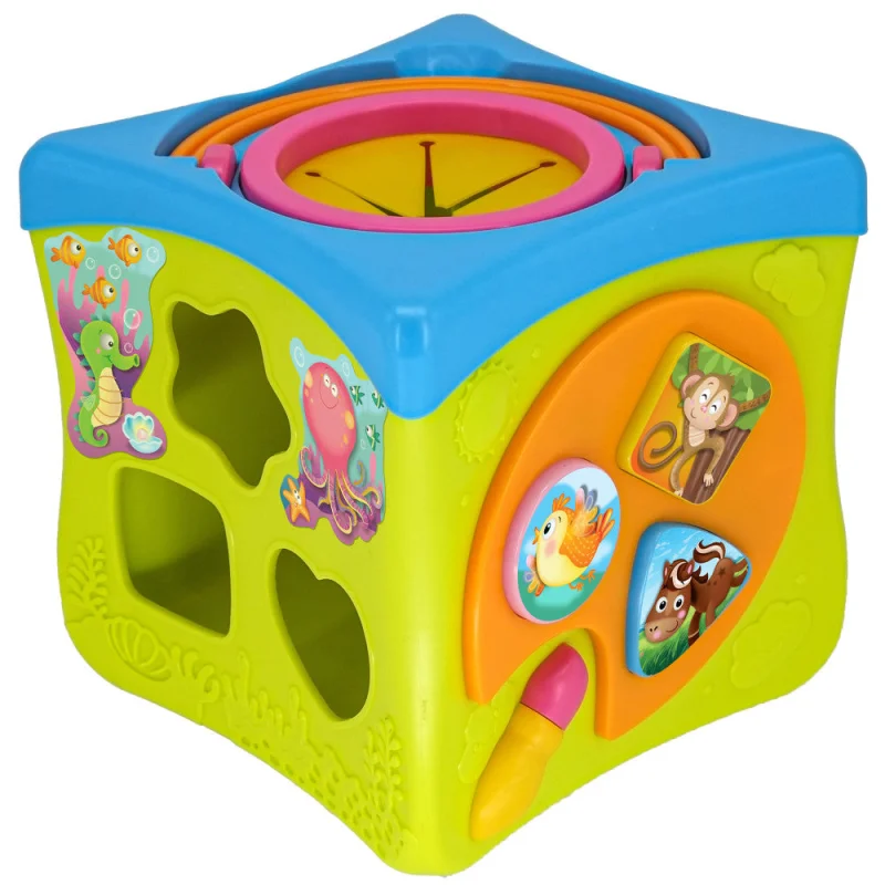 Kiddieland Light & Sound Activity Cube - Music & Animal Play Center