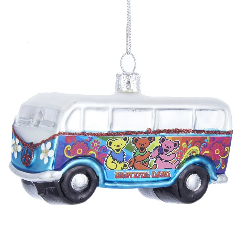 Kurt Adler Glass Grateful Dead Ornament, 4-Inch for Christmas