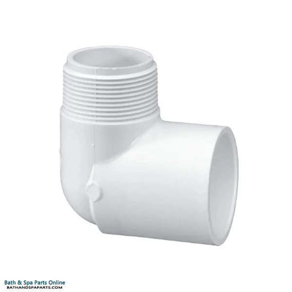 Lasco SCH40 90° PVC Elbow [1.5″ Slip x 1.5″ MIP] (410-015)