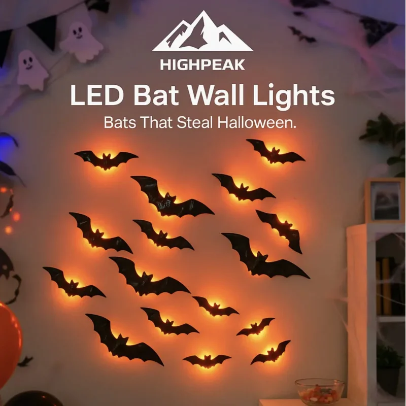 LED Bat Wall Lights Orange