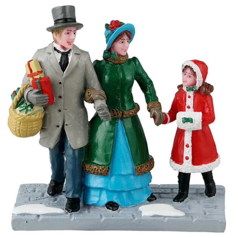 Lemax Caddington Village Figurine: Christmas Eve Shopping #42315