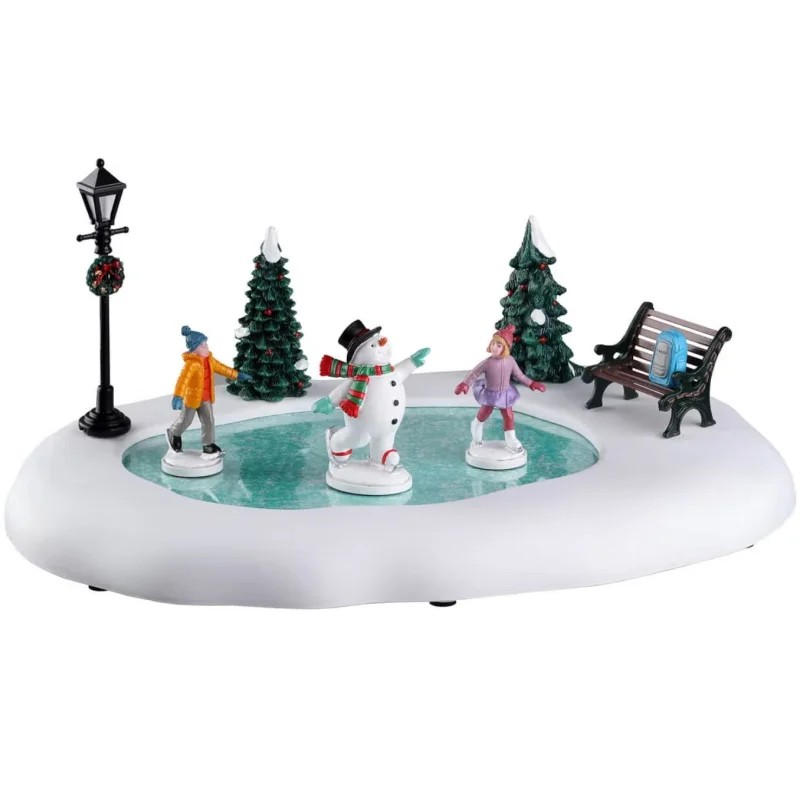 Lemax Vail Village Table Accent: Frosty Goes Ice Skating #24951