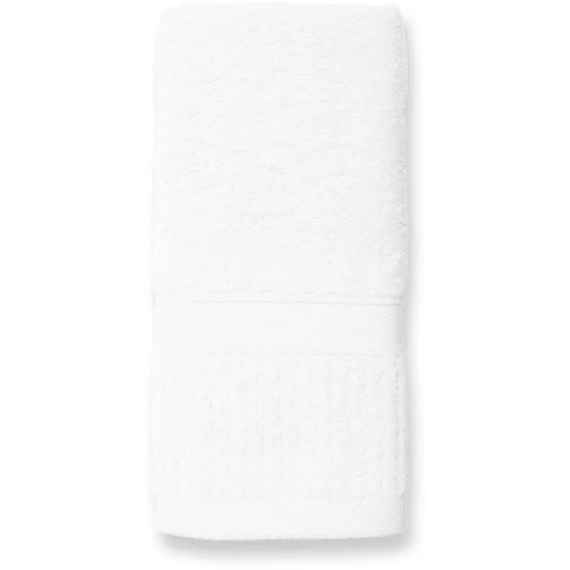 Lexi Collection Premium Hand Towel / 16" X 30" / White / 1 Dozen by The Turkish Towel Company