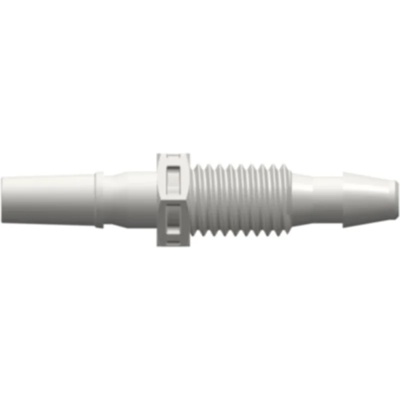LinkTech Male Luer Panel Mount to 200 Series Barb, 1/4-28 UNF thread, 1/8" (3.2 mm) ID Tubing