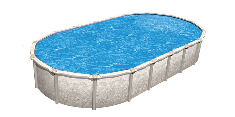 AG INT Magnus 15'x30' Oval, 54" Deep Above Ground Pool, with Aluminum Wall