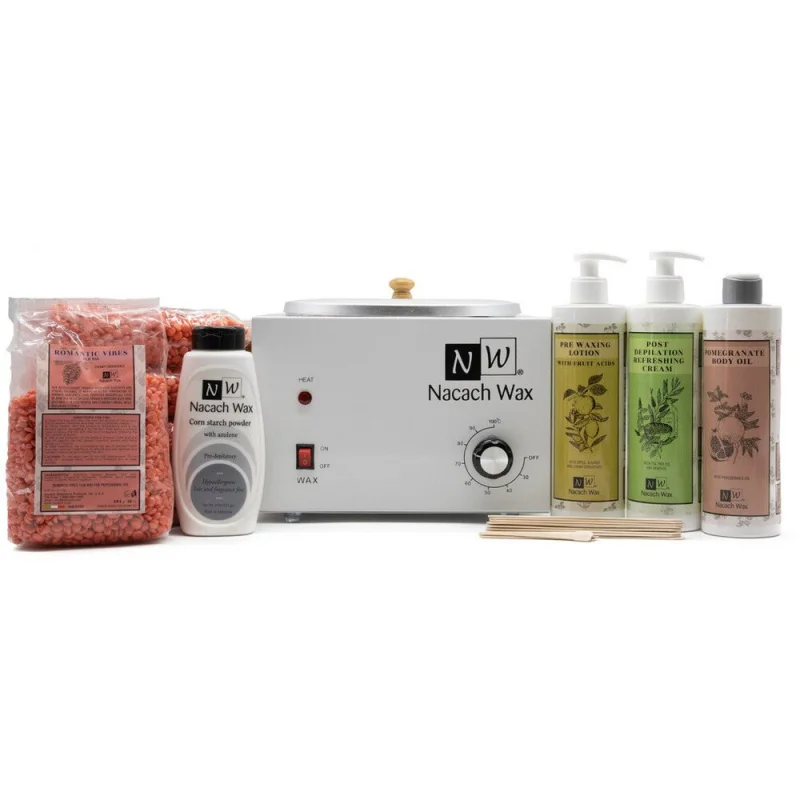 Master Hard Waxing Kit / Includes Large Wax Warmer + 10 lbs Hard Wax + More! By Nacach Wax