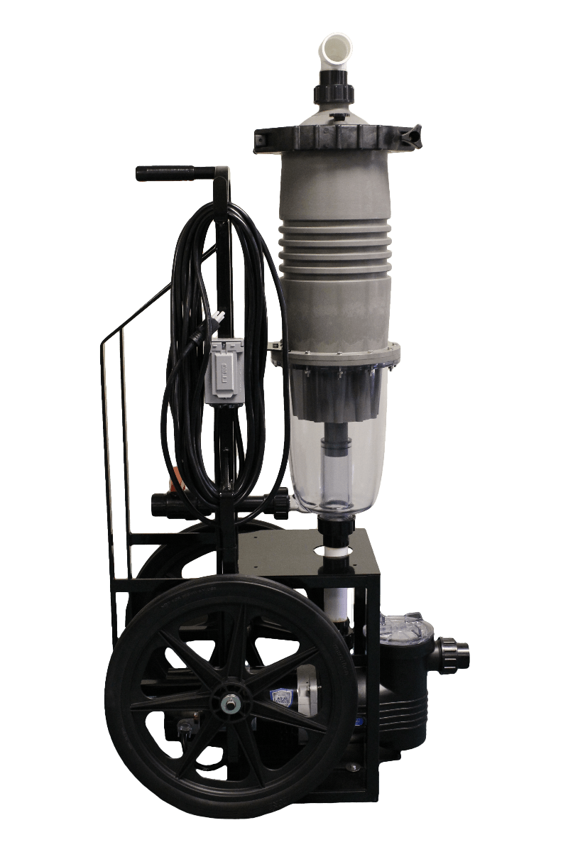 Waterco Portable Ultra-Vac Cart with 3/4 HP Pump, 75 sqft Filter with Multicyclone 12 Ultra