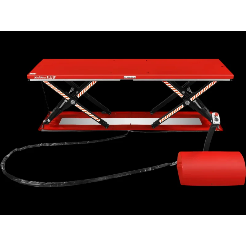 MechMaxx ELT33P Lift Table Stationary Electric Hydraulic Parallel Double Scissor 3300 lbs Capacity 108.3" x 31.5" Platform 33.9" Lift Height UL Certified Motor New