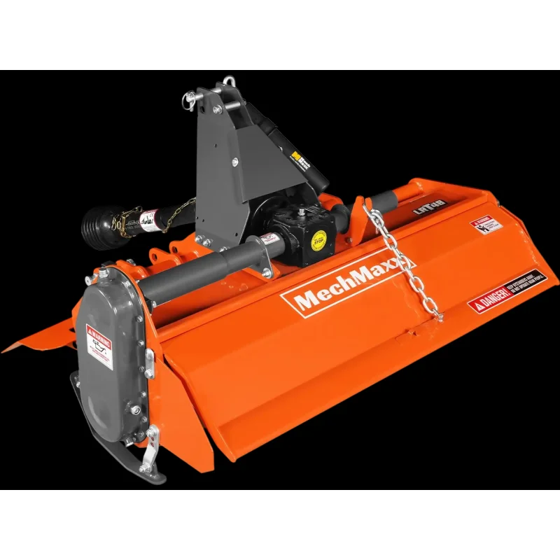 MechMaxx LRT48 Rotary Tiller 48" 3 Point Hitch Cat 1 Chain Drive PTO Shaft Included 18-35 HP New