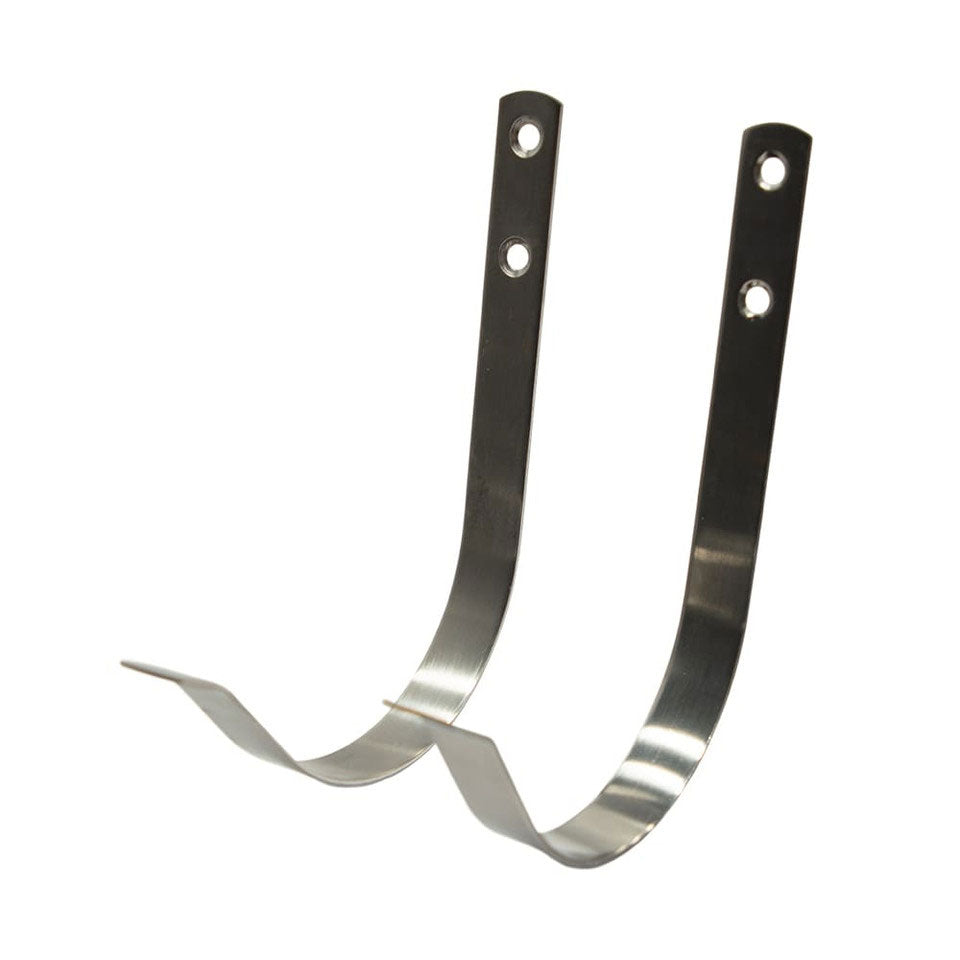 Life Ring J Hook Set for Wall Mounting - Stainless Steel