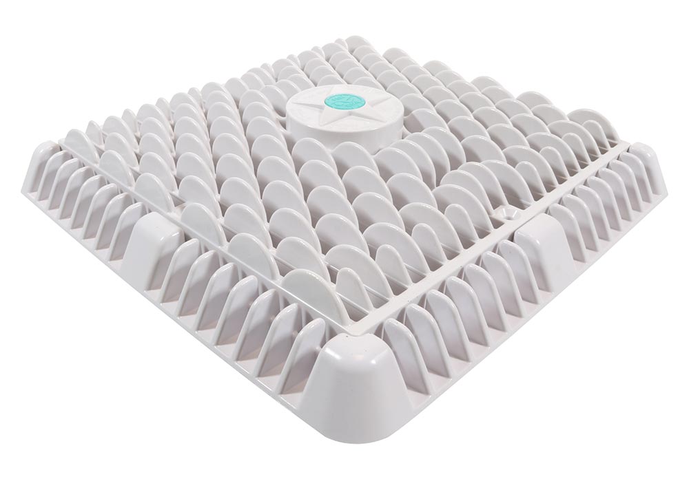 9 Inch Square Wave Anti-Entrapment Suction Outlet Covers (No Frames) - Pack of 4