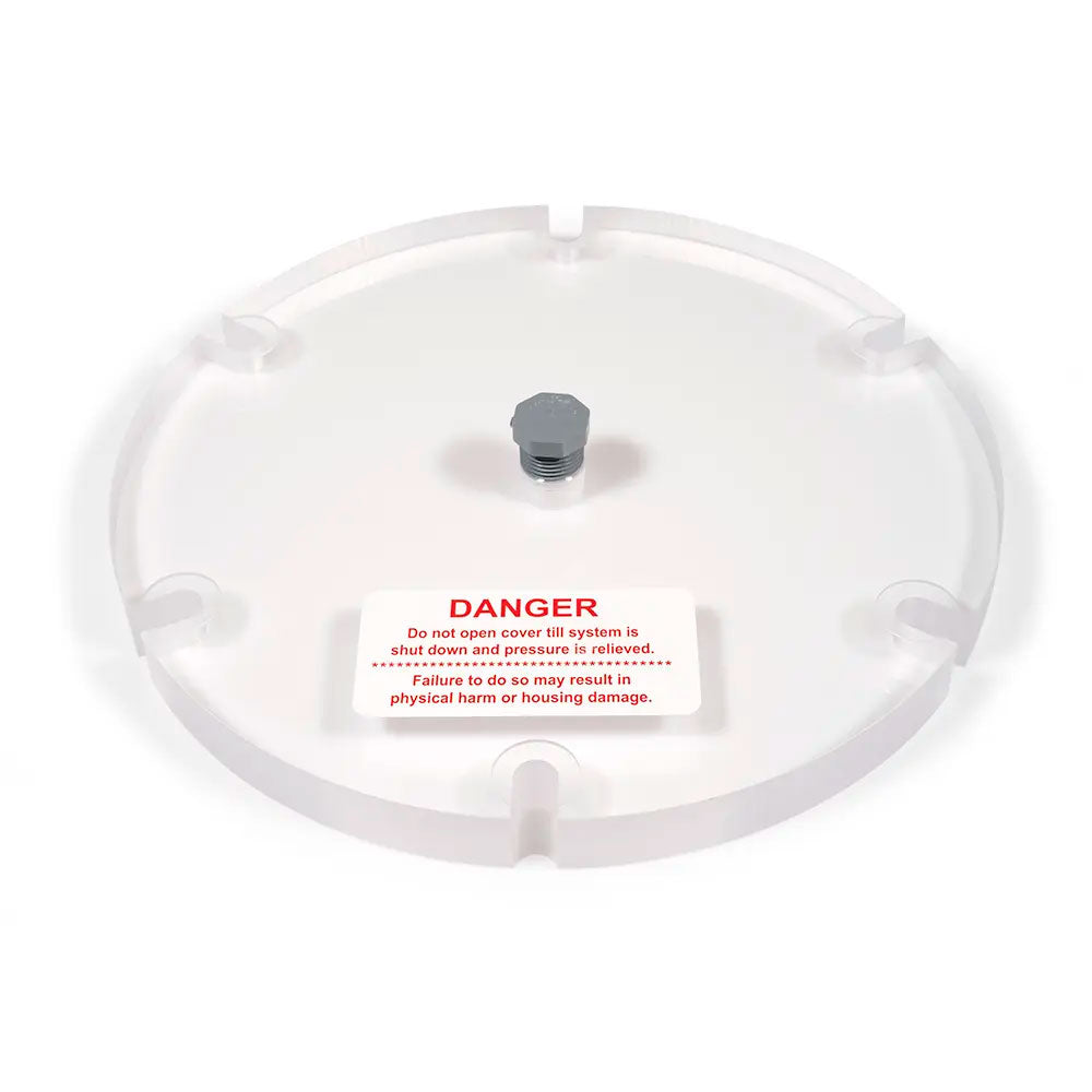 Strainer SW/RSW Clear Acrylic Cover - Center Vent - 10 Inch Strainers - 2009-2015