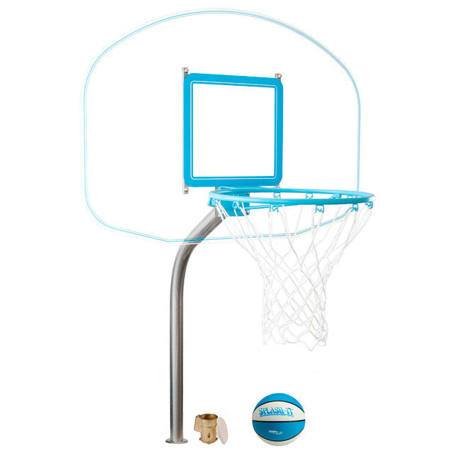 Regulation Clear Hoop Deck Mounted Basketball Game