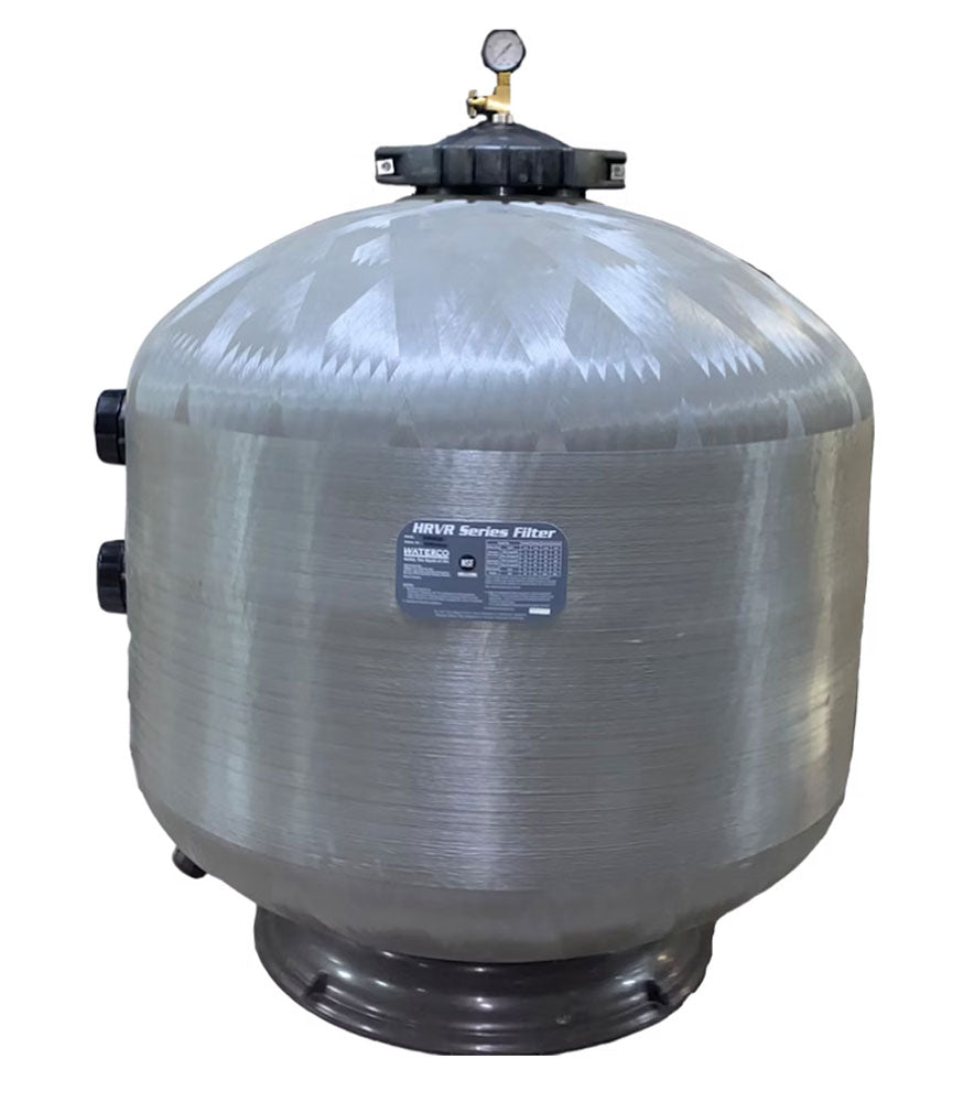 HRVR Fiberglass 24 Inch Side Mount Sand Filter - 2 Inch Bulkhead Connections