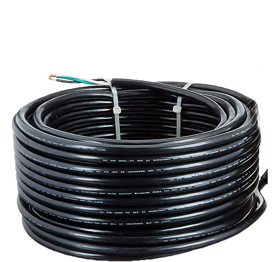 Vivid 360 Retro Pool Light Cable and Plug Kit - 14 Gauge - 50 Foot