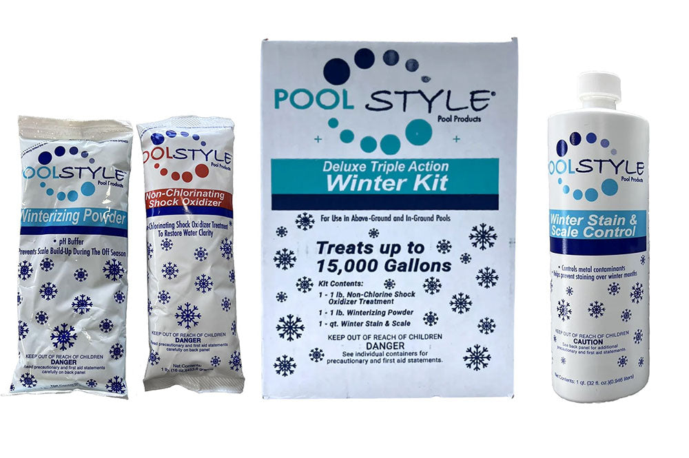 PoolStyle 15K Gallon Deluxe Triple Action Winterizing Kit