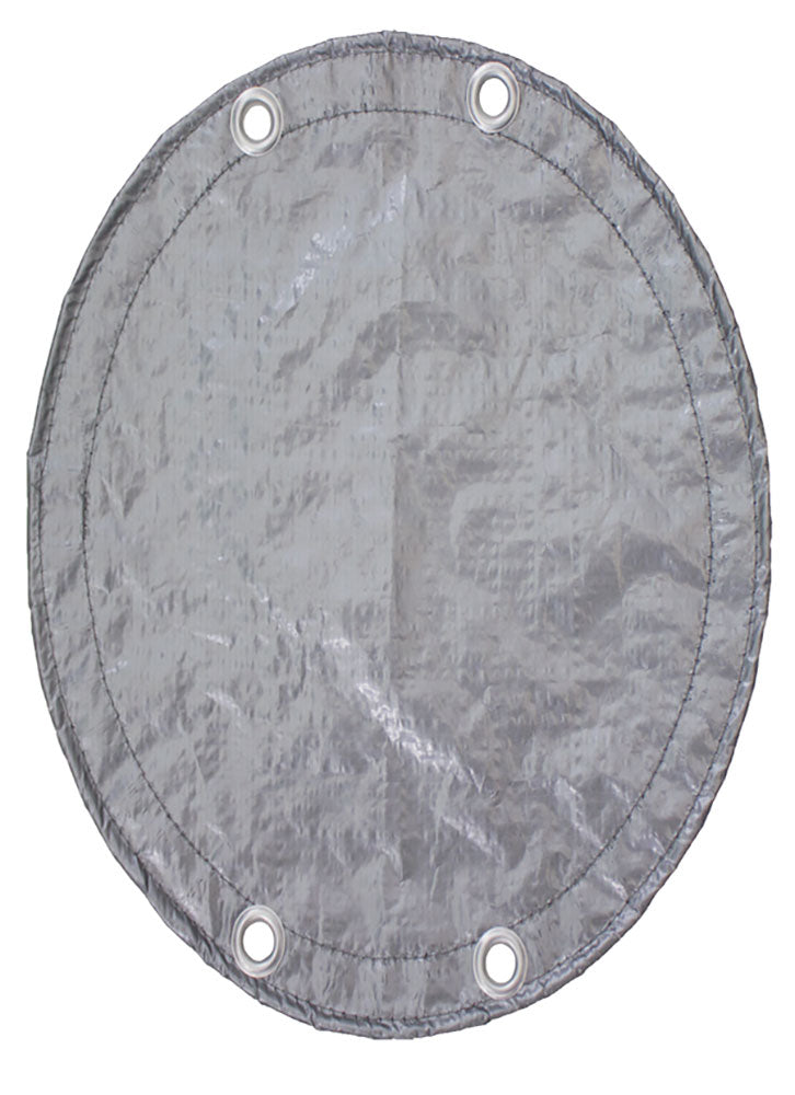 PoolStyle Silver/Black 16x32 Foot Oval Aboveground Pool Winter Cover