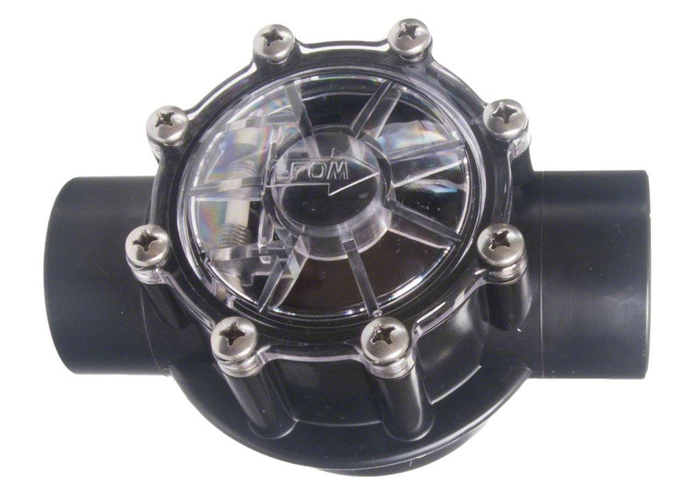 Standard 180 Degree Serviceable Check Valve 2-1/2 Inch Socket x 3 Inch Spigot - Black