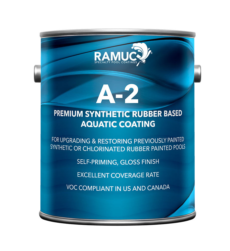 A-2 Premium Synthetic Rubber Pool Paint - 5 Gallon - Various Colors