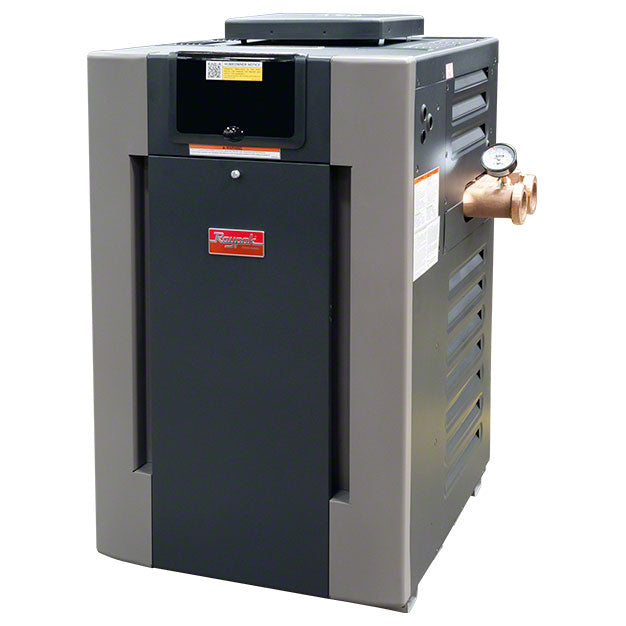 B-R267A-ENC 266,000 BTUs Low NOx Pool and Spa Digital Heater - Natural Gas - Curpo-Nickel - Salt Water - ASME Certified
