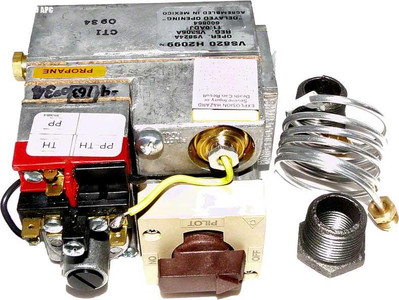 Raypak 1/2" Millivolt Pool Heater Propane Gas Valve, 003899F