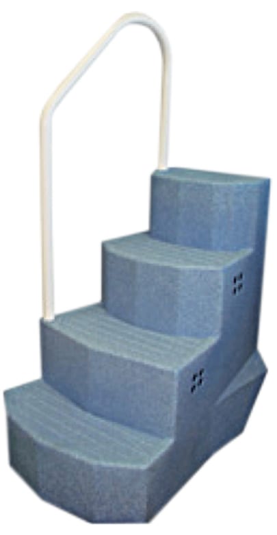 Merlin Industries Blue Granite Handrail Above Ground Pool Steps, Small