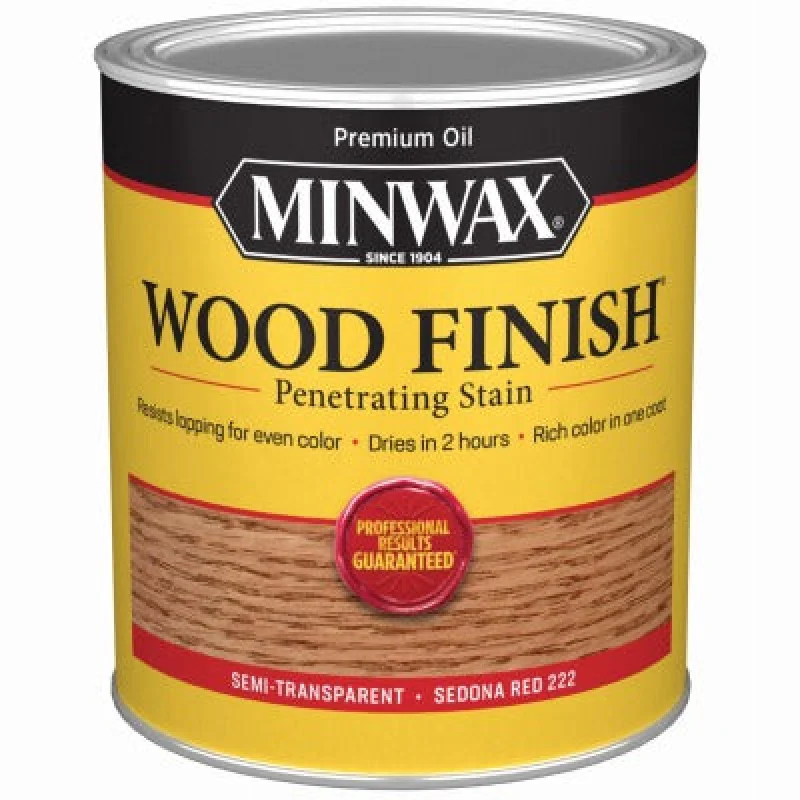Minwax 70043 Wood Finish Stain 1 Quart Sedona Red