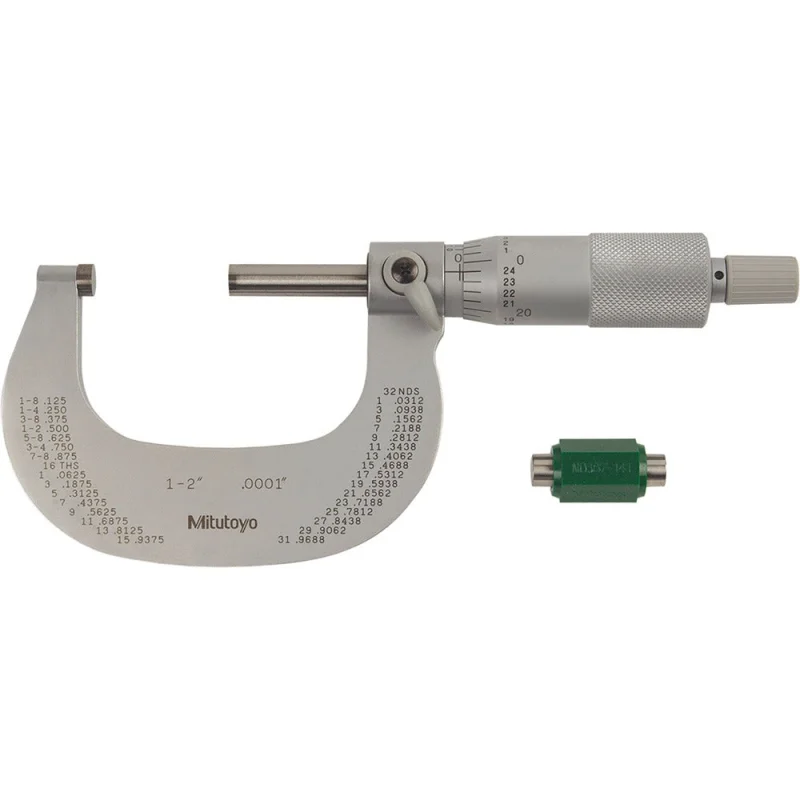 Mitutoyo 102-328-10 Outside Micrometer 1-2 in