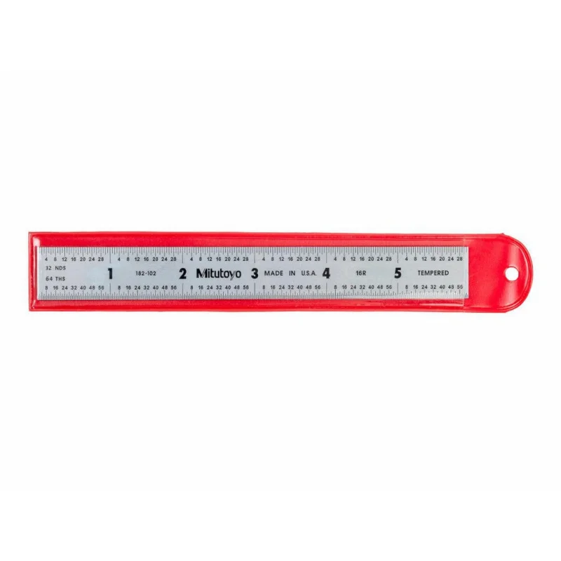 Mitutoyo 182-102 Steel Rule 6 Inch 16R Rigid