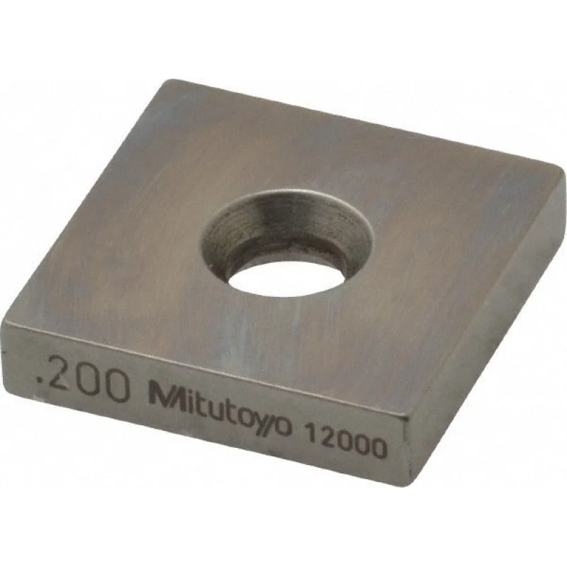 Mitutoyo 614192-531 Square Steel Gage Block 0.2 in Grade 0