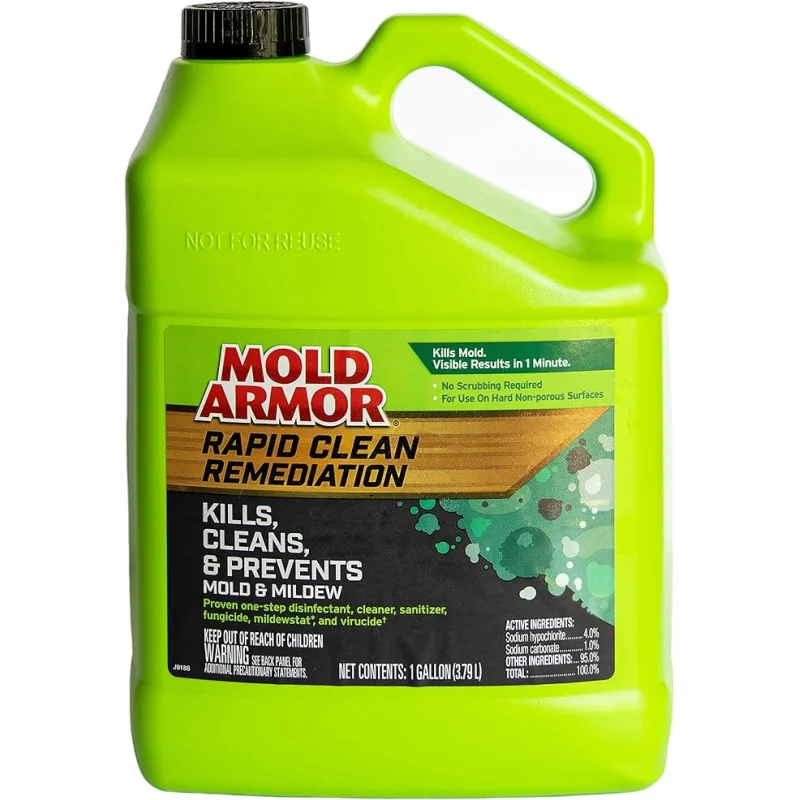 Mold Armor Rapid Clean Remediation, 1 Gallon; Kills, Cleans & Prevents Mold & Mildew